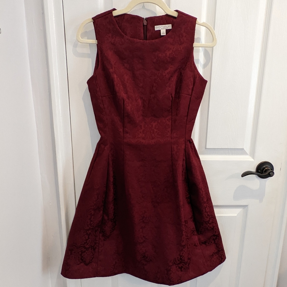 Eva Mendes for NY&CO - Maria Dress - burgundy sleeveless midi dress - NWOT - 0
